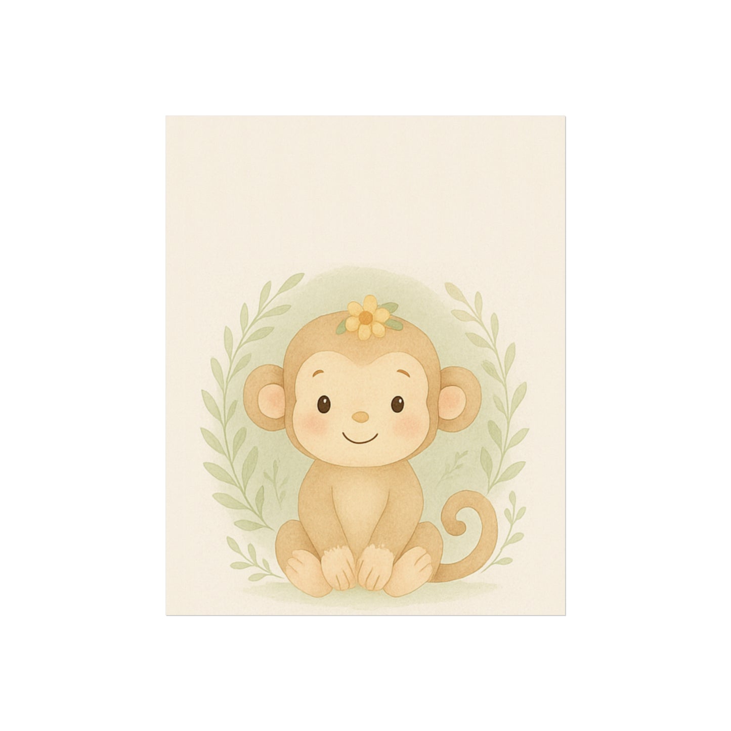Cute Monkey Fine Art Poster