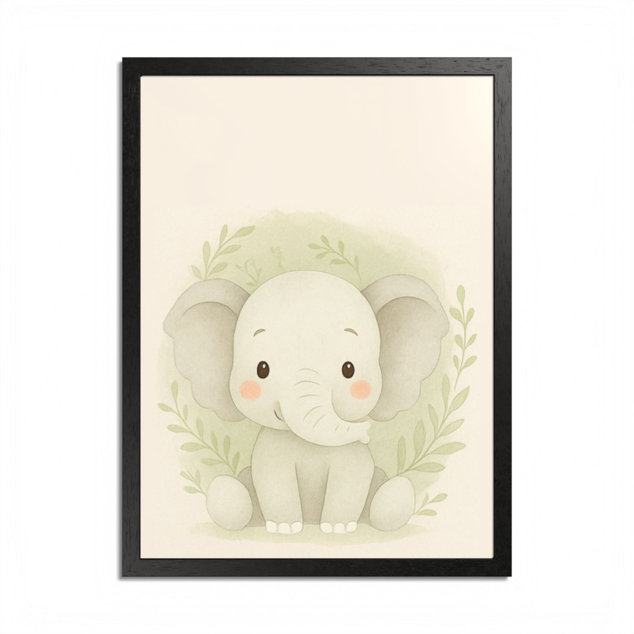 Cute Elephant Fine Art Poster