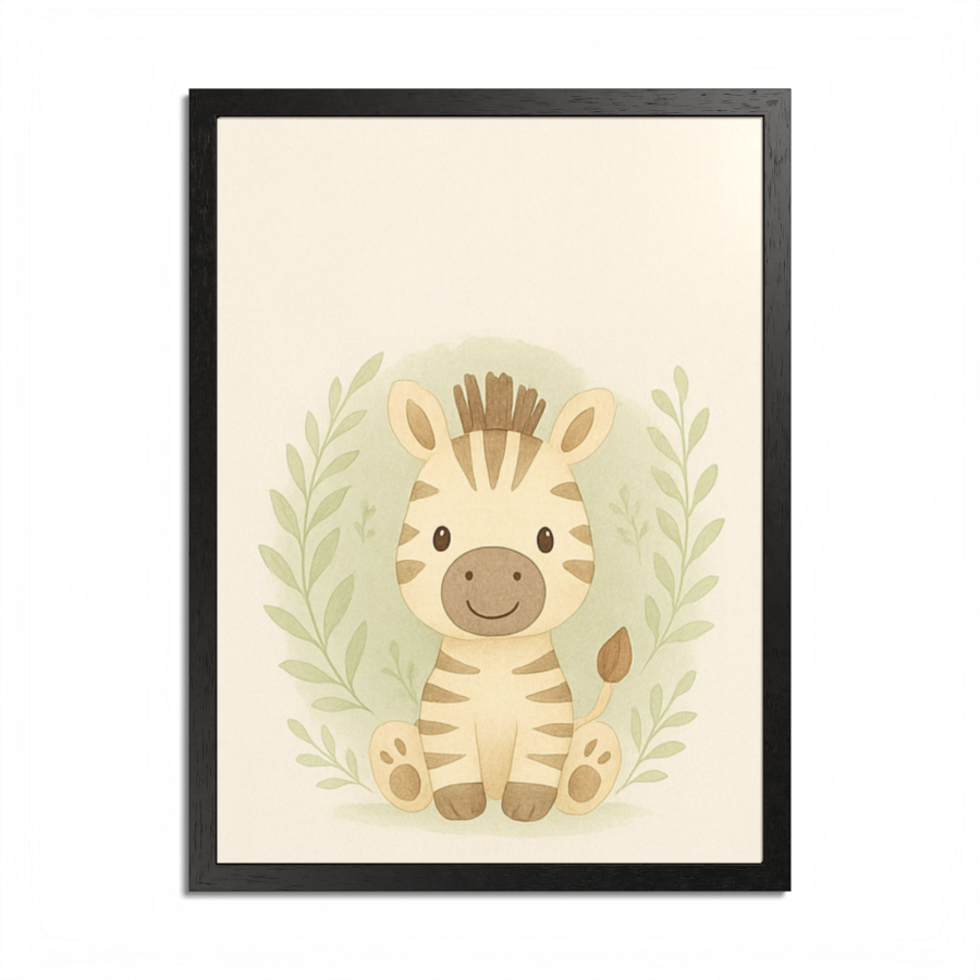 Cute Zebra Fine Art Poster