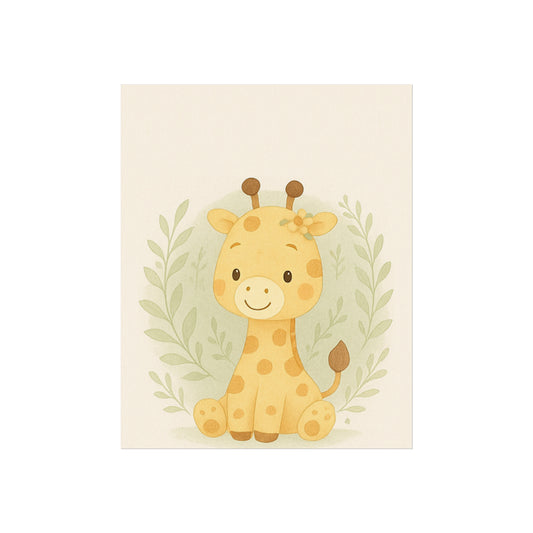 Cute Giraffe Art Print,