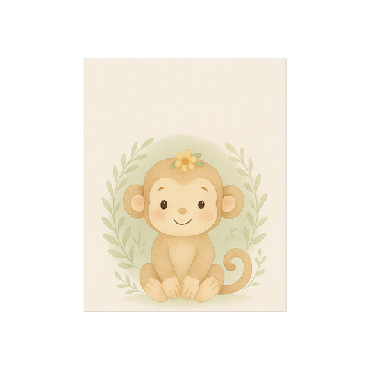 Cute Monkey Fine Art Poster