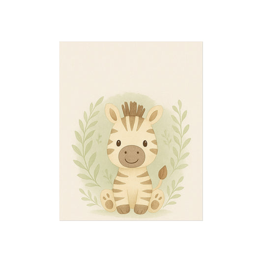 Cute Zebra Fine Art Poster
