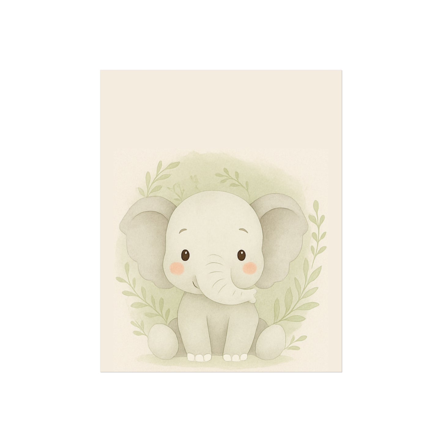 Cute Elephant Fine Art Poster