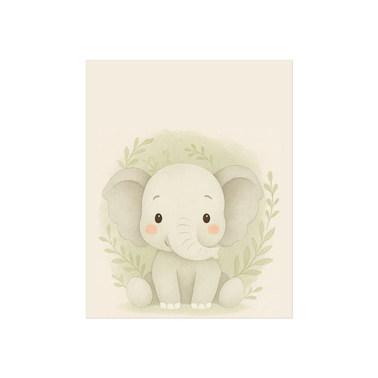 Cute Elephant Fine Art Poster
