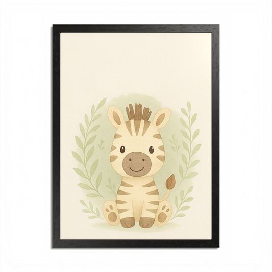 Cute Zebra Fine Art Poster