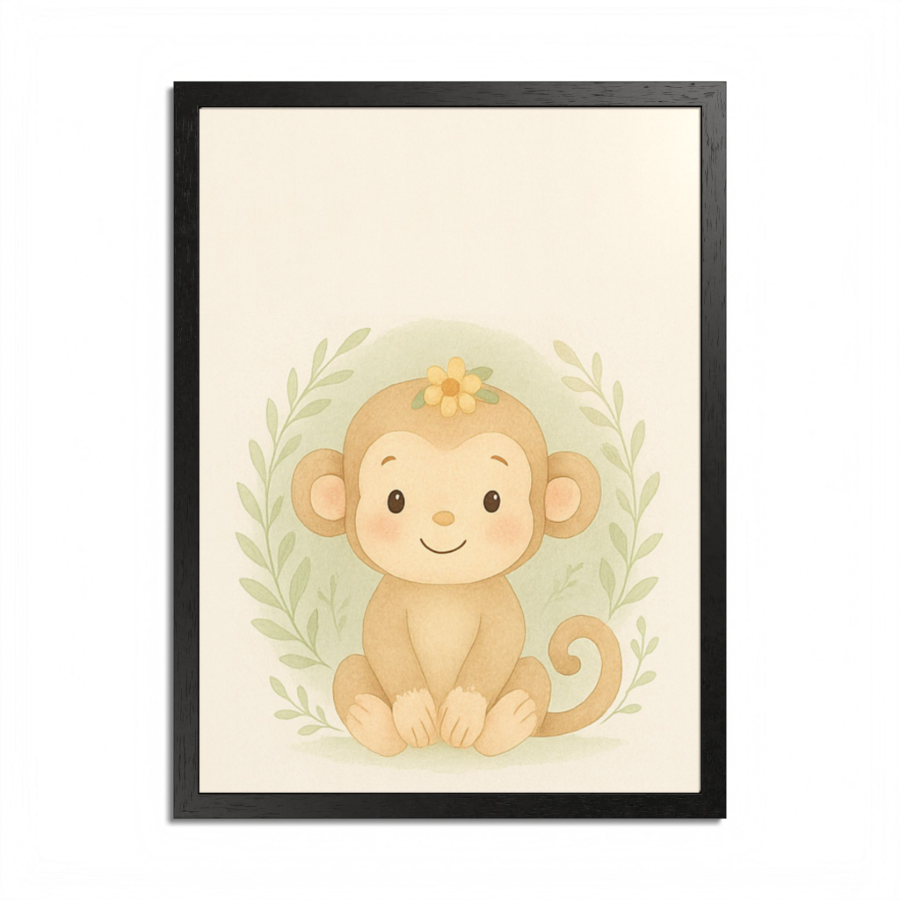 Cute Monkey Fine Art Poster