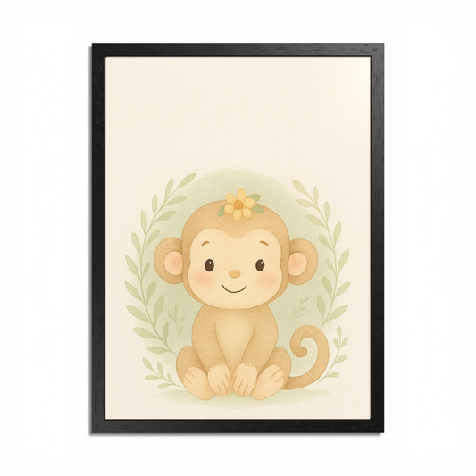Cute Monkey Fine Art Poster