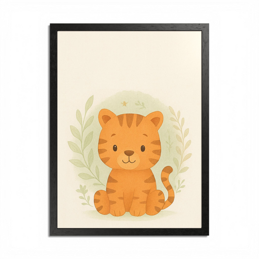 Cute Tiger Art Print